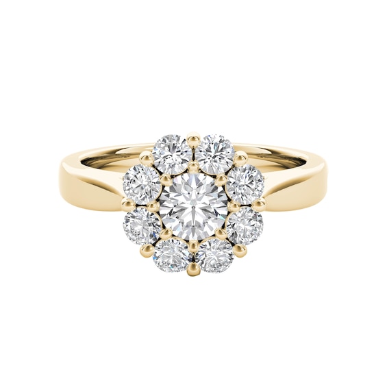 Engagement Ring The Diamond Story 18ct Yellow Gold 1ct Diamond Ring