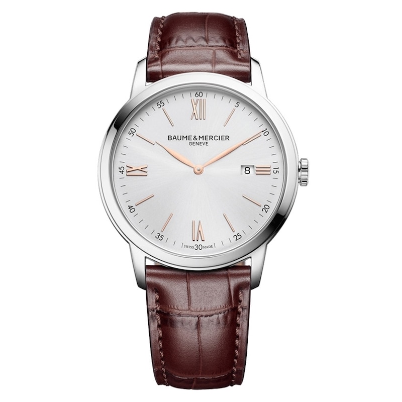 Baume & Mercier My Classima Men's Brown Leather Strap Watch