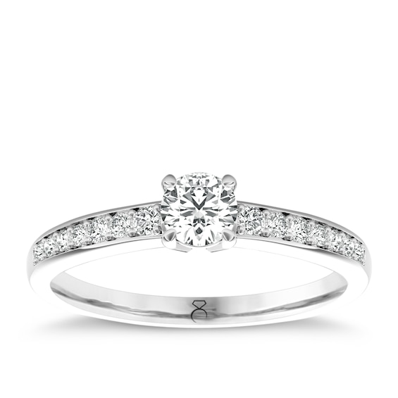 Engagement Ring The Diamond Story Platinum 0.66ct Diamond Ri