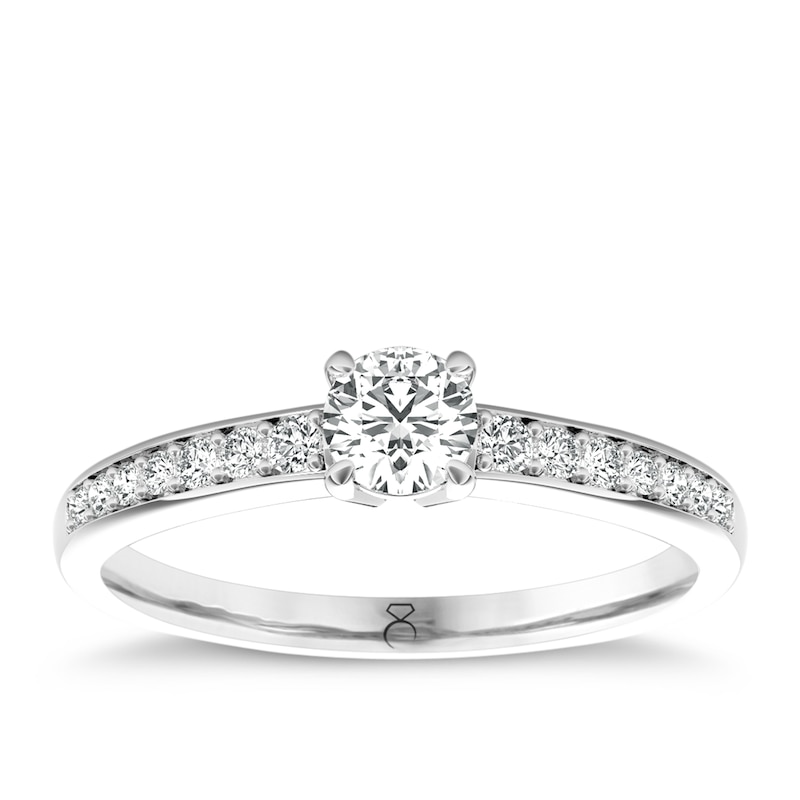 Main Image 1 of The Diamond Story Platinum 0.66ct Diamond Ring