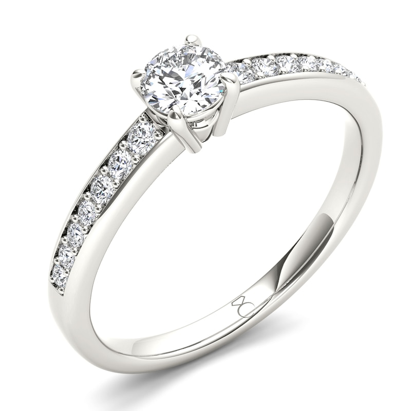 Main Image 3 of The Diamond Story Platinum 0.66ct Diamond Ring