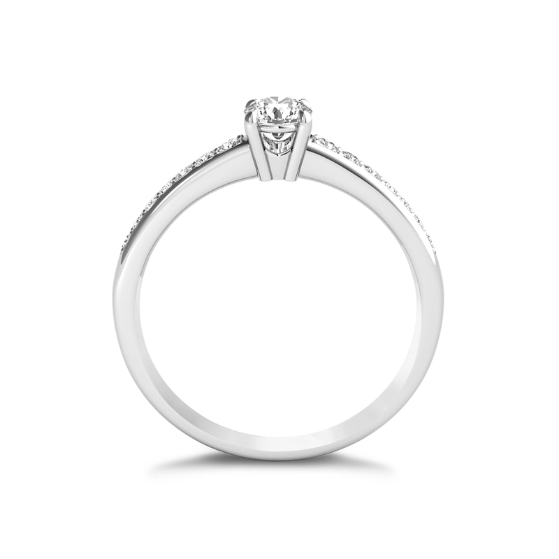 The Diamond Story Platinum 0.33ct Diamond Ring