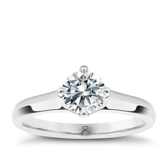 The Diamond Story Platinum 0.25ct Diamond Ring