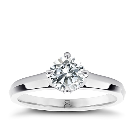 The Diamond Story Platinum 0.33ct Diamond Ring