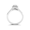 Thumbnail Image 1 of The Diamond Story Platinum 0.66ct Diamond Cushion Halo Ring