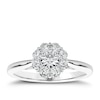 Thumbnail Image 0 of The Diamond Story Platinum 0.50ct Diamond Flower Cluster Ring