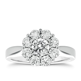Engagement Ring The Diamond Story Platinum 1ct Diamond Ring