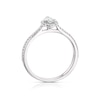 Thumbnail Image 2 of 18ct White Gold 0.33ct Total Diamond Pear Shaped Halo Ring