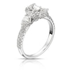 Thumbnail Image 1 of Engagement Ring 9ct White Gold 0.95ct Total Diamond Oval Halo Ring