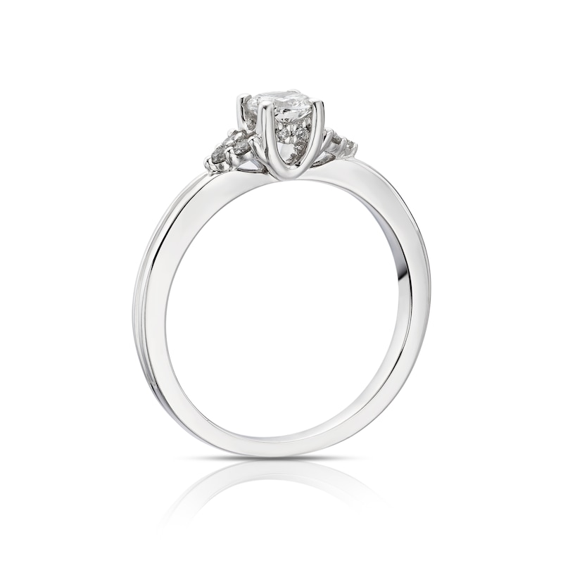 Main Image 3 of Engagement Ring 9ct White Gold 0.37ct Total Diamond Solitaire Ring