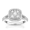 Thumbnail Image 0 of 9ct White Gold 0.75ct Total Diamond Cushion Cluster Ring