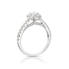 Thumbnail Image 2 of 9ct White Gold 0.95ct Total Diamond Round Cluster Ring