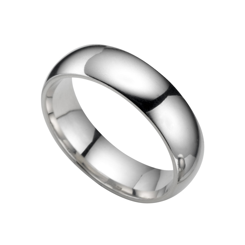 Platinum 6mm Super Heavyweight Court Ring