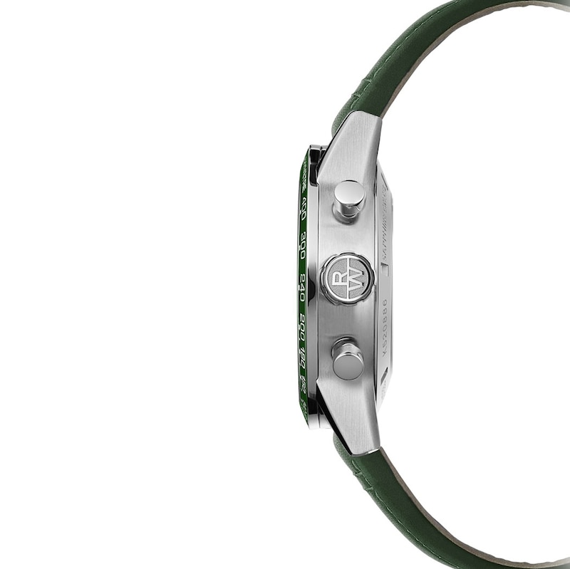 Raymond Weil Freelancer Men's Green Leather Strap Watch