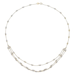 9ct Yellow Gold Triple Layer Chain