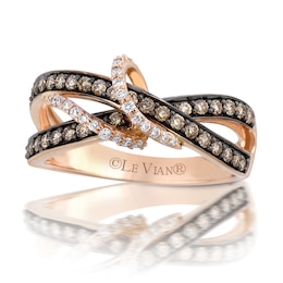 Le Vian 14ct Rose Gold 0.45ct Chocolate Diamond Ring