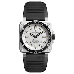 Bell & Ross BR-03-92 Diver White Men's Black Fabric Watch