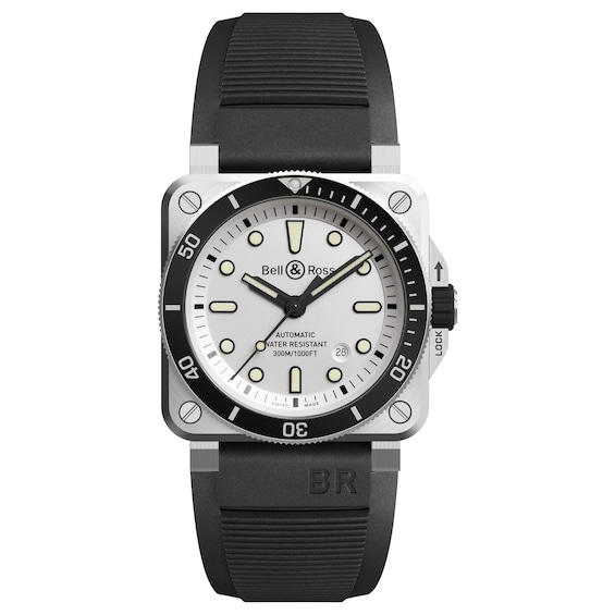 Bell & Ross BR-03-92 Diver White Men’s Black Fabric Watch
