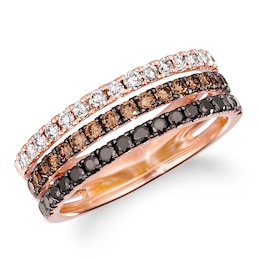 Le Vian 14ct Rose Gold Layer Cake 0.80ct Diamond Ring