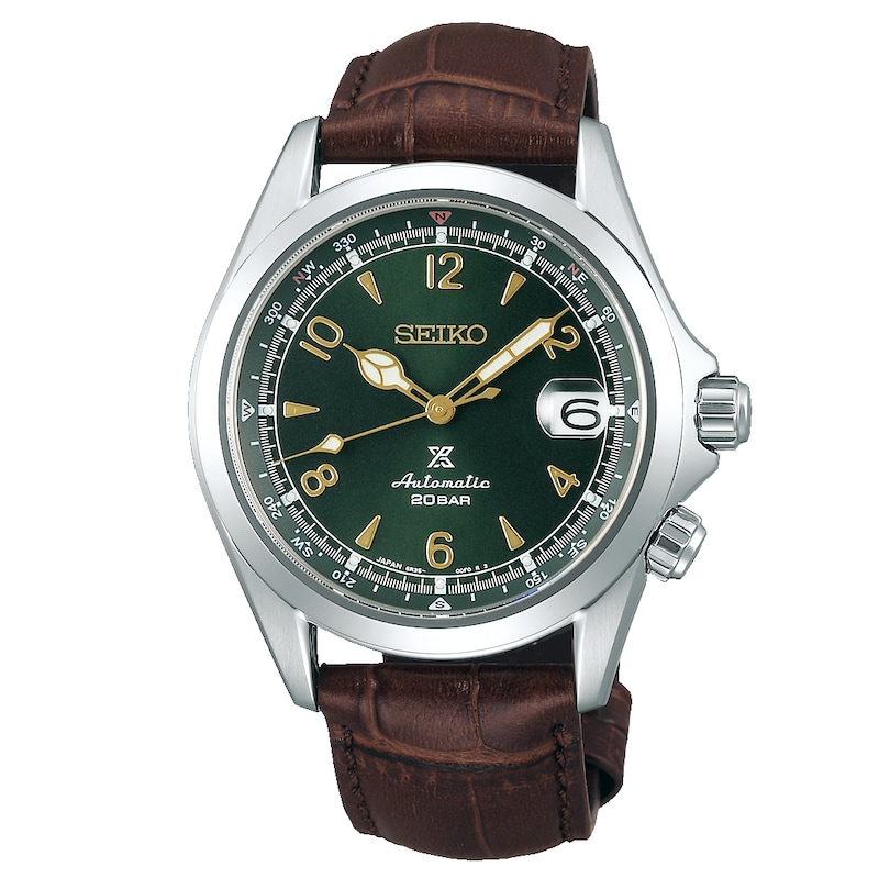 Seiko Prospex Alpinist SPB121J1 Brown Leather Strap Watch