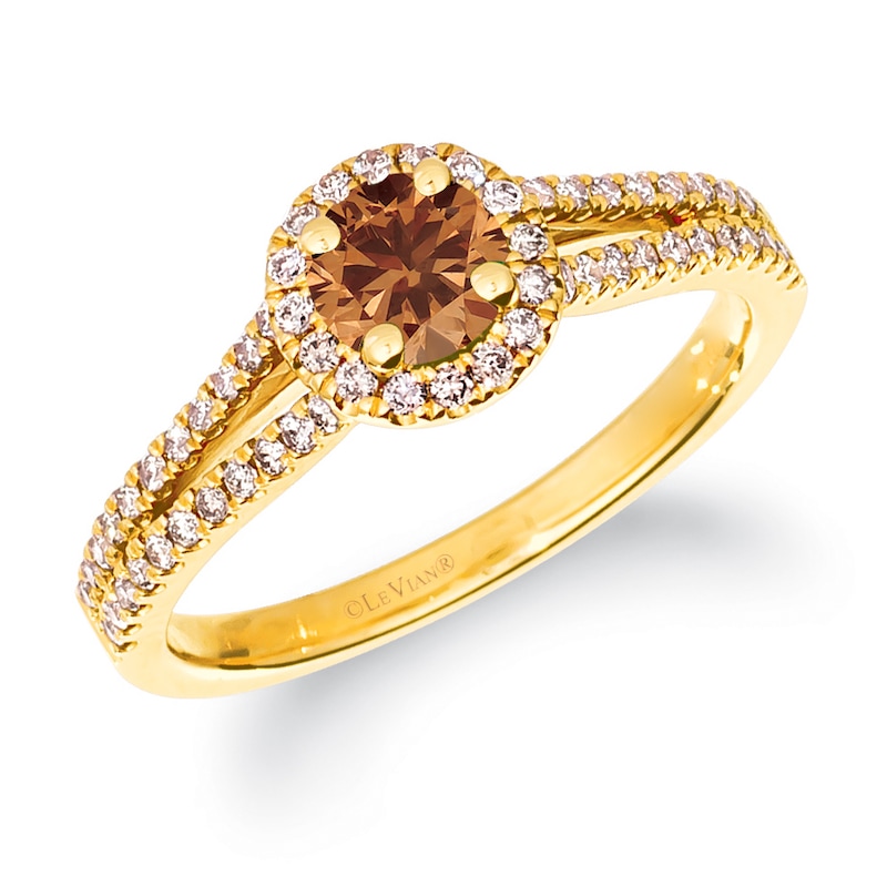 Le Vian 14ct Yellow Gold 0.69ct Chocolate Diamond Ring