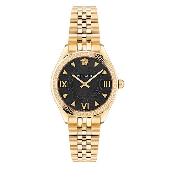 Women's Versace Hellenyium ' Gold Tone Bracelet Watch