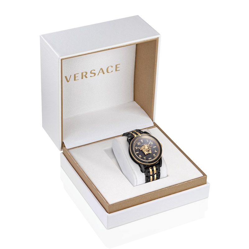 Versace V-Palazzo Men's Gold-Tone Bracelet Watch