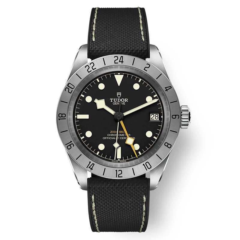 Tudor Black Bay Pro Men's Black Fabric Strap Watch