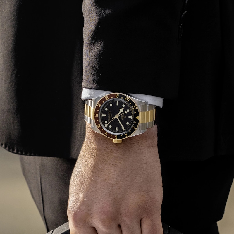 Main Image 3 of Tudor Black Bay GMT S & G Men's 18ct Yellow Gold & Steel Watch