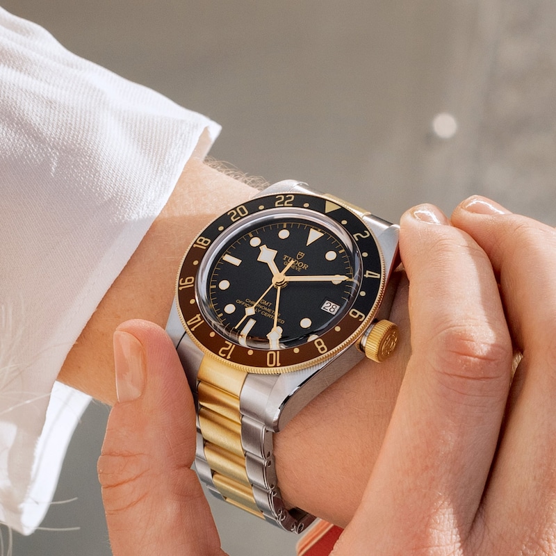 Main Image 4 of Tudor Black Bay GMT S & G Men's 18ct Yellow Gold & Steel Watch