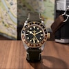 Thumbnail Image 3 of Tudor Black Bay GMT S & G Men's Black Leather Strap Watch