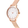 Thumbnail Image 1 of Olivia Burton Bejewelled Rose Gold-Tone Mesh Bracelet Watch