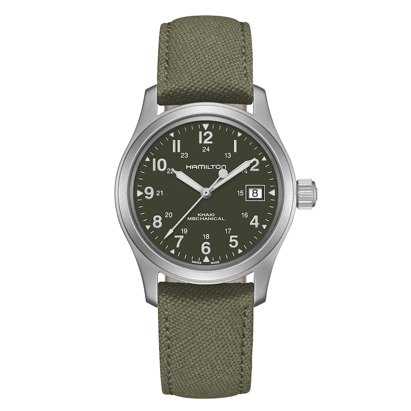 Hamilton Khaki Field Men's Green Strap Watch