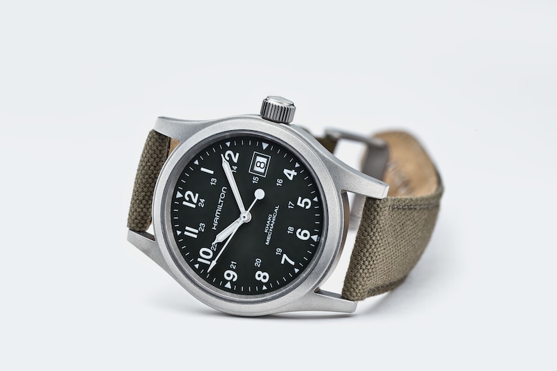 Hamilton Khaki Field Men's Green Strap Watch