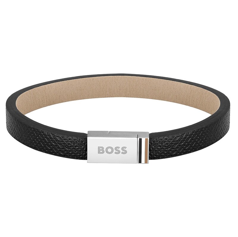 BOSS Confidence Men's Watch & Leather Bracelet Gift Set