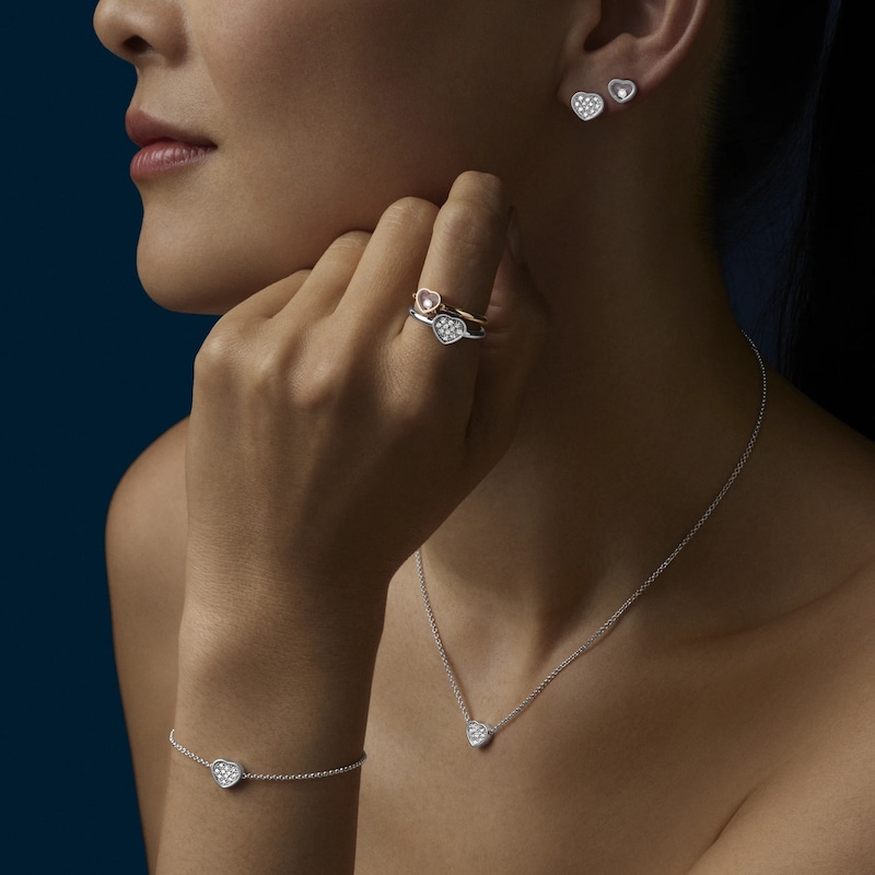 Main Image 4 of Chopard My Happy Hearts 18ct White Gold Diamond Bracelet
