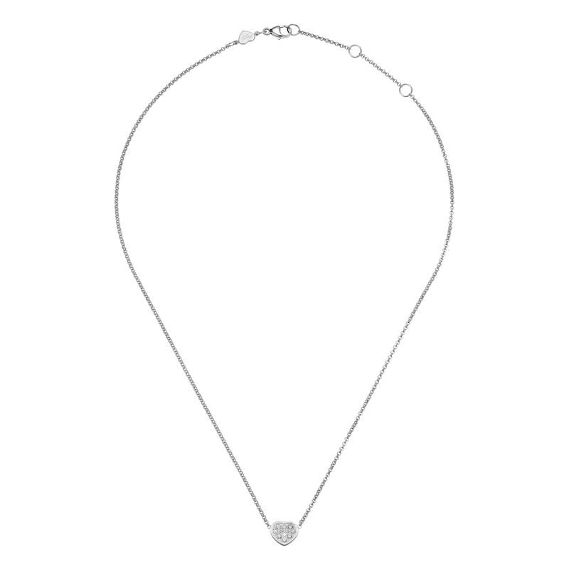 Main Image 2 of Chopard My Happy Hearts 18ct White Gold Diamond Necklace