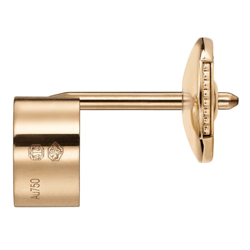 Main Image 2 of Chopard My Happy Hearts 18ct Rose Gold Diamond Stud Earring