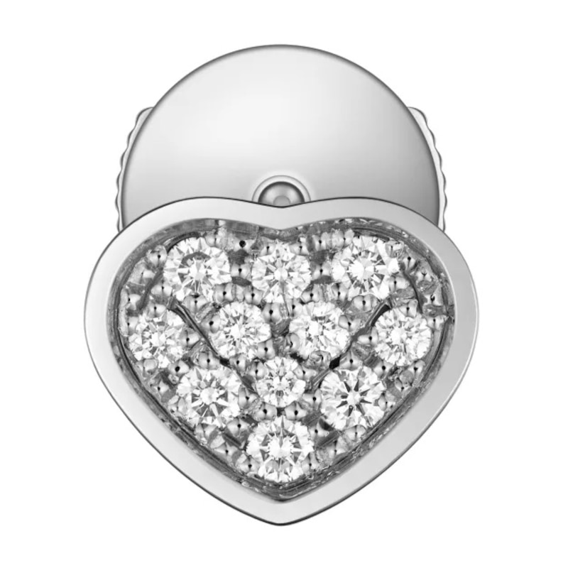Main Image 3 of Chopard My Happy Hearts 18ct White Gold Diamond Single Stud