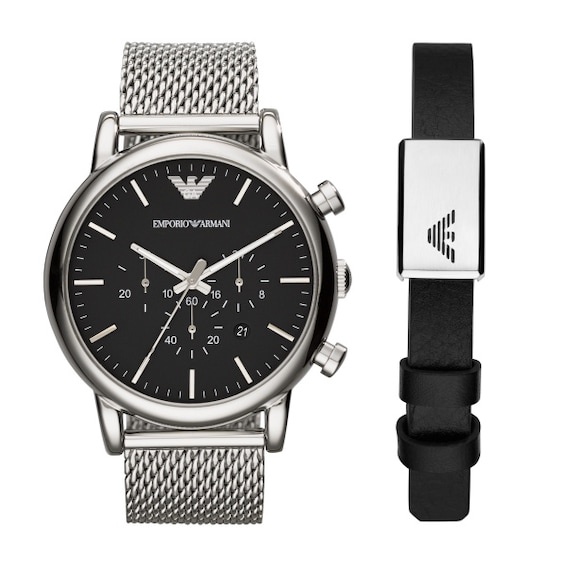 Emporio Armani Men’s Watch & Bracelet Gift Set
