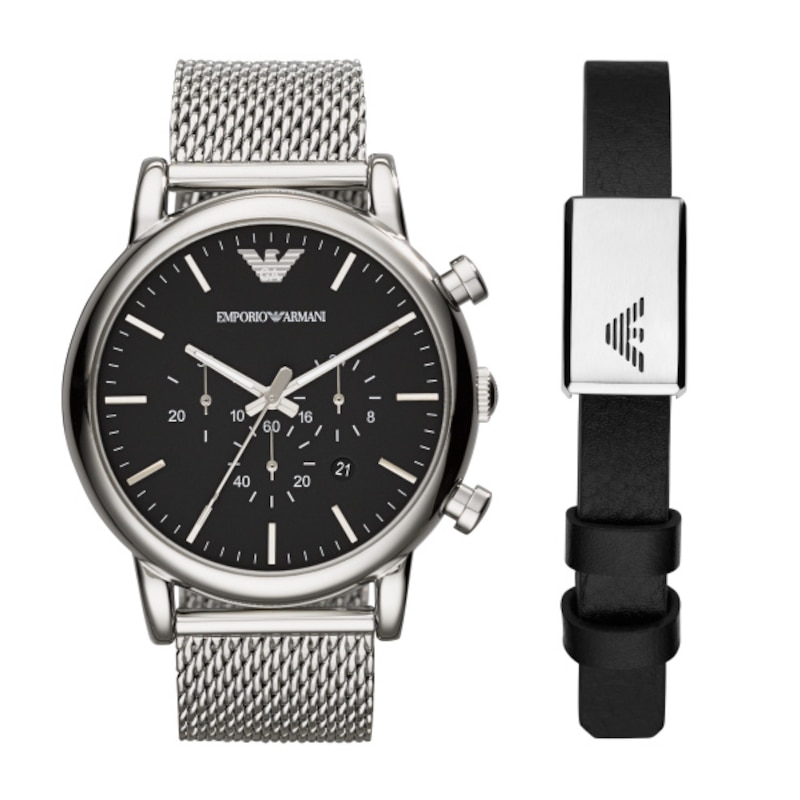 Emporio Armani Men's Watch & Bracelet Gift Set