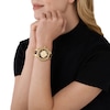 Thumbnail Image 3 of Michael Kors Camille Ladies' Tortoiseshell Two-Tone Bracelet Watch