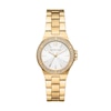Michael Kors Lennox White Dial & Gold-Tone Bracelet Watch