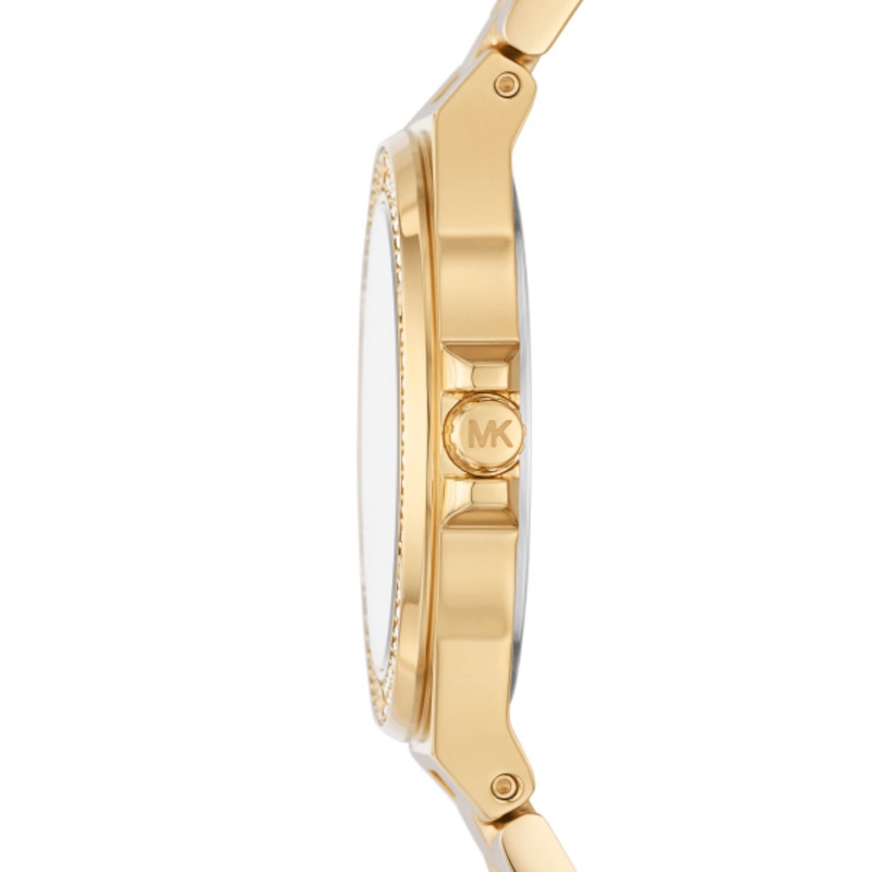 Main Image 3 of Michael Kors Lennox White Dial & Gold Tone Bracelet Watch