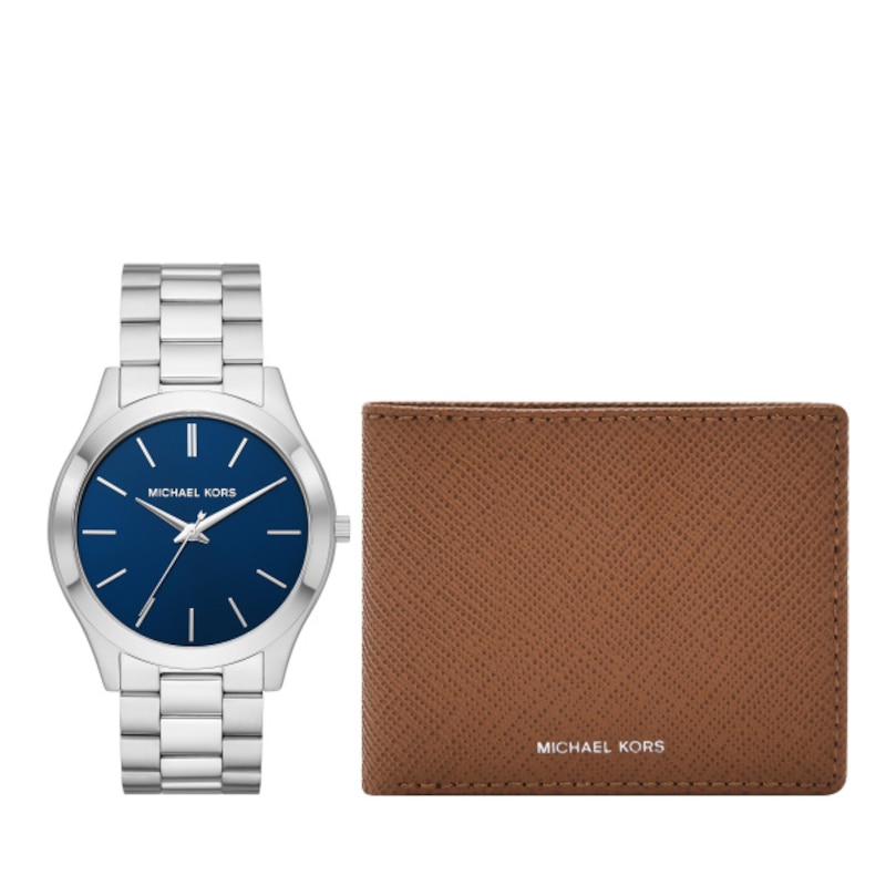 Michael Kors Slim Runway Men's Watch & Wallet Gift Set