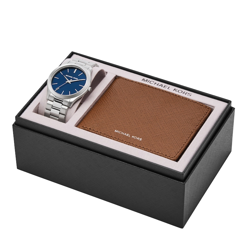 Michael Kors Slim Runway Men's Watch & Wallet Gift Set