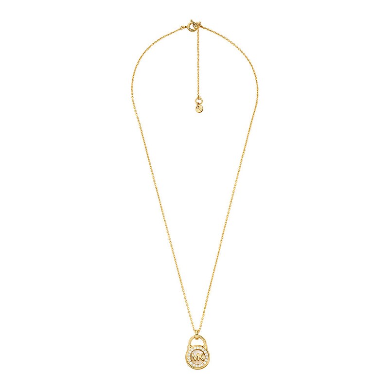 Michael Kors Yellow Gold Plated Adjustable Pendant Necklace