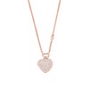 Thumbnail Image 1 of Michael Kors Rose Gold Plated & CZ Adjustable Heart Locket