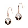 Thumbnail Image 0 of Emporio Armani Rose Gold Plated Silver CZ Drop Earrings