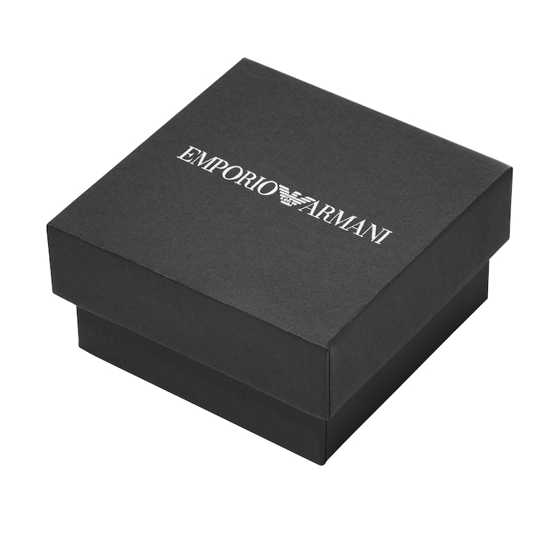 Main Image 5 of Emporio Armani Men's Stainless Steel Blue Logo Pendant